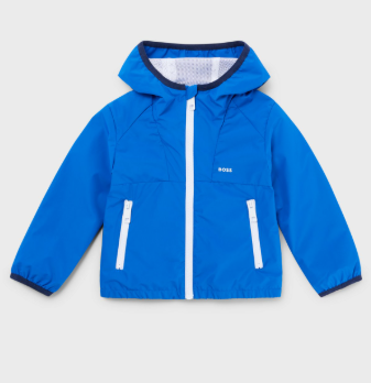 Water-Resistant Hooded Windbreaker