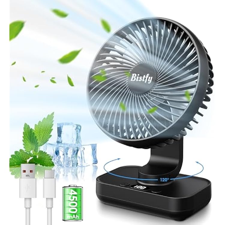 Ultra-Quiet Portable Desk Fan