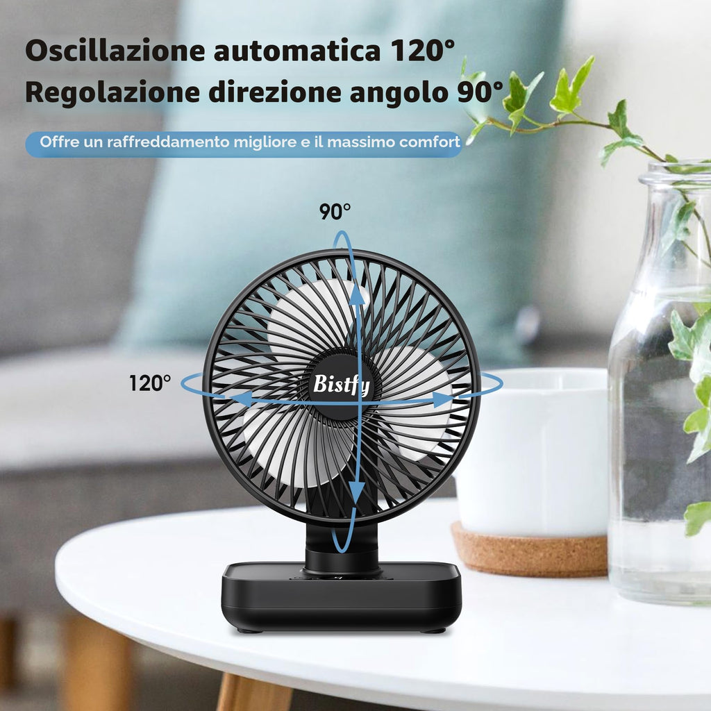 Ultra-Quiet Portable Desk Fan