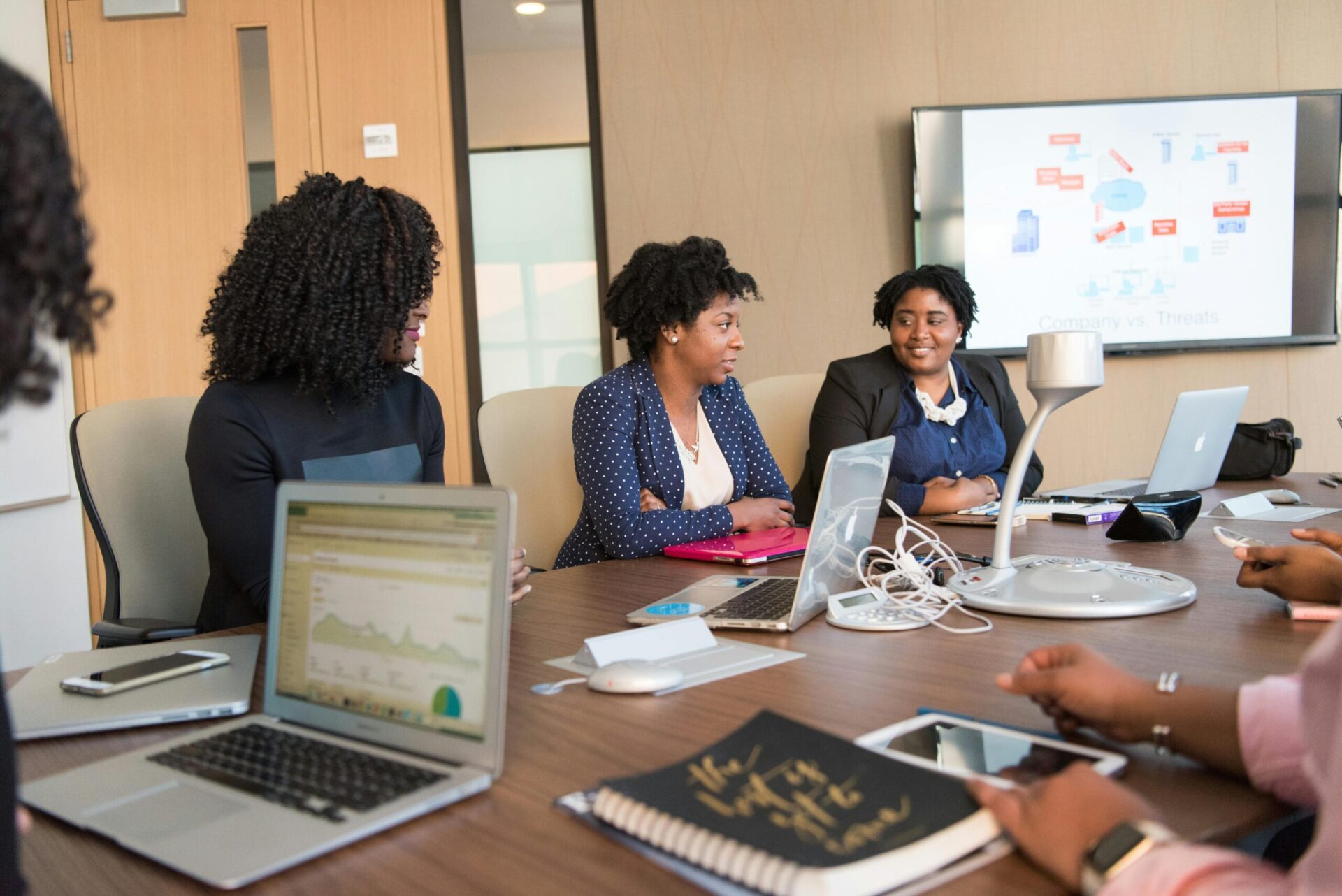 Picture of ladies in a meeting room